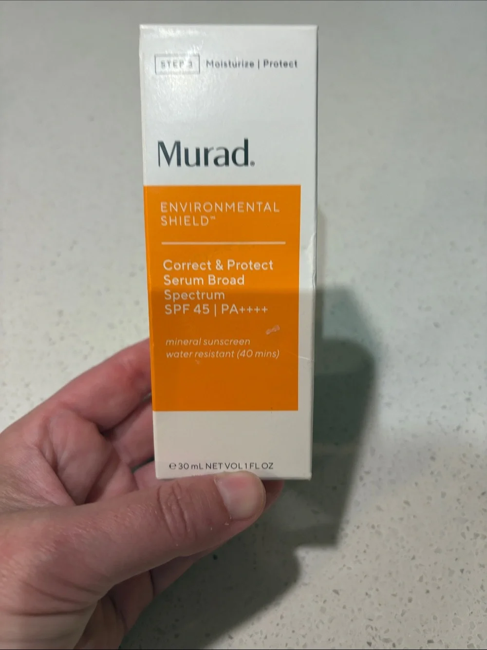 Murad Environmental Shield Correct & Protect Serum SPF 45 - White & Orange